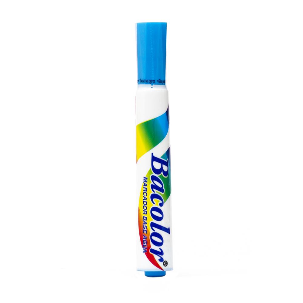 Marcador Base Agua Bacolor Azul Claro de BACO