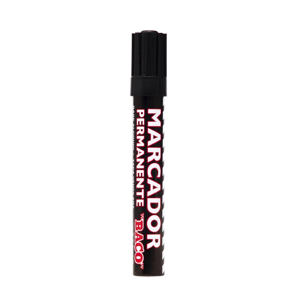 Marcador Permanente Negro de BACO