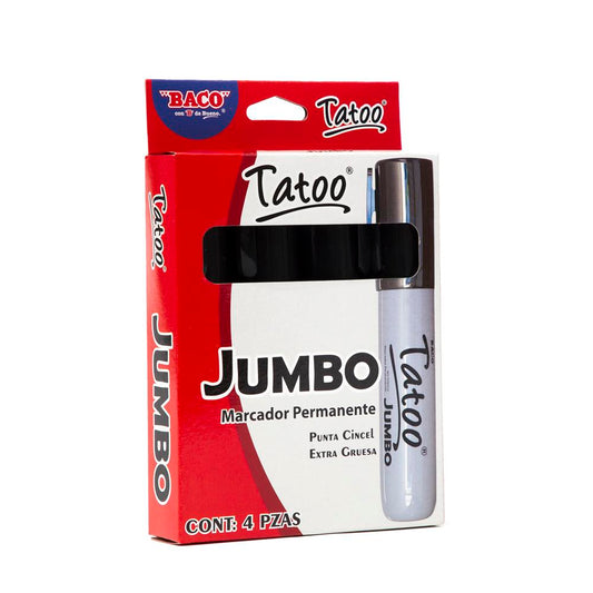 Marcador Permanente Tatoo Jumbo Negro de BACO