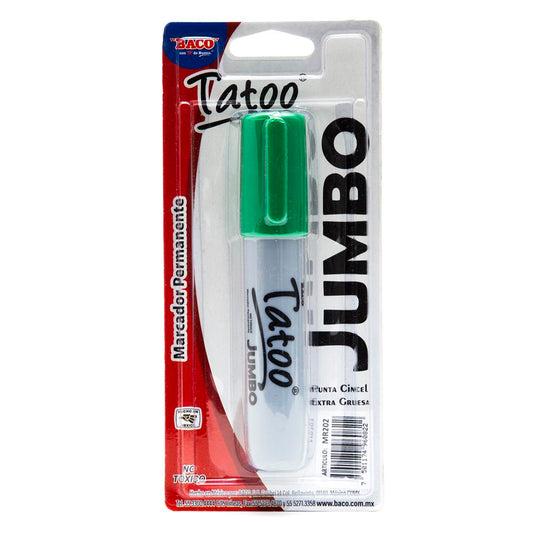 Marcador Permanente Tatoo Jumbo Verde de BACO