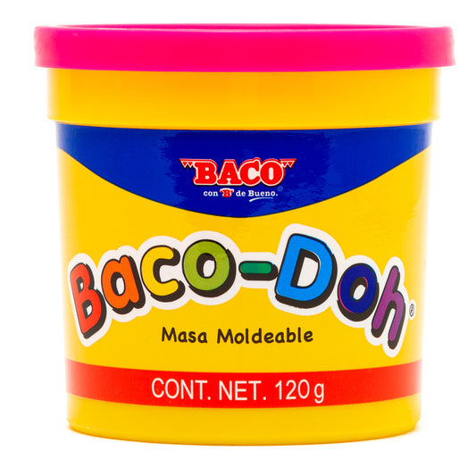Masa Moldeable Baco-Doh rosa fluorescente 167 de BACO