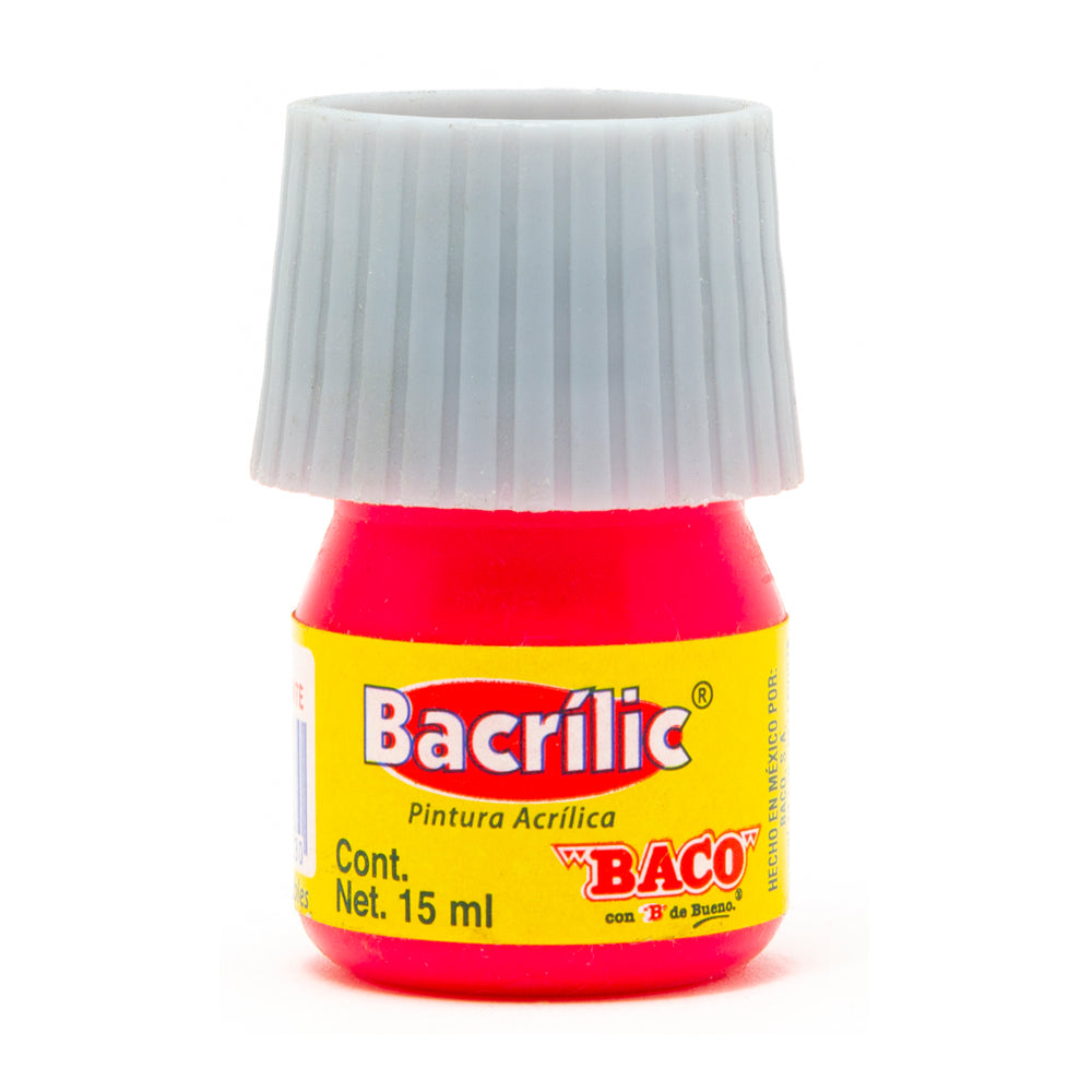 Pintura Acrílica Bacrilic 308 Rosa Fluorescente de BACO