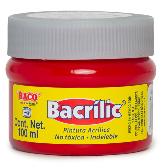 Pintura Acrílica Bacrilic 354-A Rojo