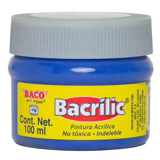 Pintura Acrílica Bacrilic 365-A Azul Cobalto