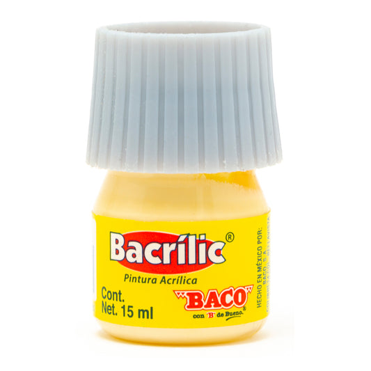 Pintura Acrílica Bacrilic 380 Amarillo Pastel de BACO