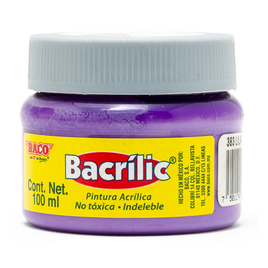 Pintura Acrílica Bacrilic 383 Lila