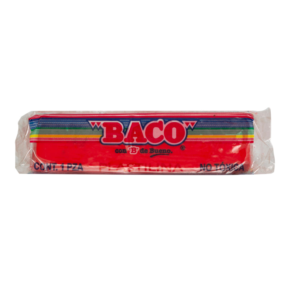 Plastilina Chica B-120 de BACO rojo coral